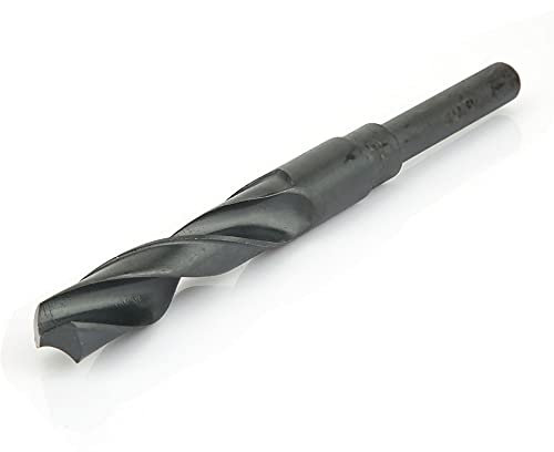 Telituny 17mm Brocas Helicoidales Metal, 1/2in HSS Broca para Metal con Vástago Reducido, HSS Broca Espiral para Taladrar y Fresar, Procesar Hierro, Acero, Madera, Cobre y Otros Materiales Metálicos
