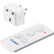 Cruxer Remote Control Timer Plug Sockets, 13A/3120W Anti-Surge Socket Switch with 50M/160FT Wireless Operating Range, Programmable, UKCA and RoHS Listed for Household Appliances, 1 Socket and 1 Remote