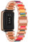 Bracelet en Acier Inoxydable en Résine pour OPPO Watch Free Bracelet de Montre avec Métal Fermoir Réglable Sangle de Rechange pour Femme Homme Compatible avec OPPO Watch Free (Acier inoxydable,10)