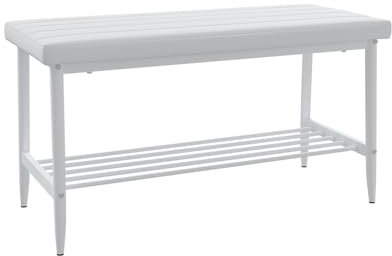 Vicco Sitzbank Grand, Bank für die Essecke, Weiß, 85 x 35 cm