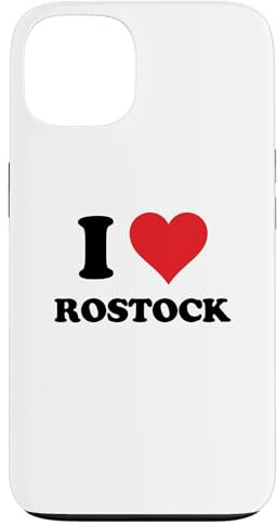 Hülle für iPhone 13 I Heart Rostock Germany Love German Souvenir Item