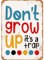 FJQWKLF Metall-Blechschild im Vintage-Stil, 20,3 x 30,5 cm, „Don't Grow Up It's A Trap 2, Retro-Wanddekoration für Zuhause, Café und Garten – Aluminiumschild für Männer und Frauen