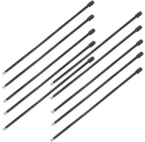 Warmhm Lot de 10 Antennes Télécommandées pour Voiture Camion Avion Voilier Télécommande Universelle Micro Voiture Radiocommandée Plastique Noir