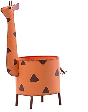ifundom Pot de Fleur Girafe planteur jardinières pour Plantes d'intérieur jardinière décorative décoration intérieure Nursery Cactus Pots de Fleurs Pot à Fleurs Pots Succulents Orange