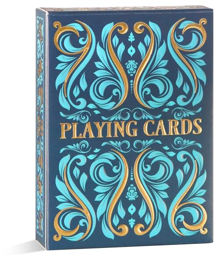 Aomaic Playing Cards Pack of Cards Standard Index Playing Card Premium Poker Set Card Games for Adults Deck of Playing Cards for Travel Camping Family Games Night Party Games