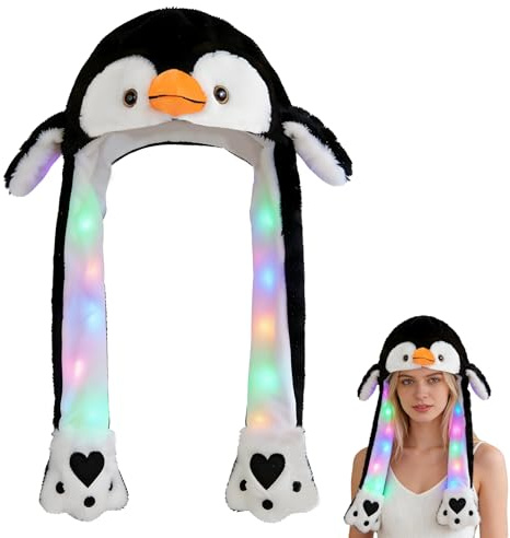 YeahBoom Beweglicher Ohr-Kaninchen-Hut,Hasen Mütze,Plüsch Bunny Ohren,Hasen Mütze mit Beweglichen Ohren,Lustiger Hut für Erwachsene Kinder,für Weihnachtsfeier Fasching,Cosplay