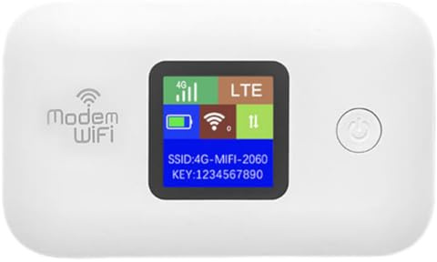 Portable 4G/5G WiFi Router with SIM Card Slot, Pocket 4G Internet Hotspot up to 10 Users for Travel Phone Computer Laptop, 3000mAh High-Capacity Battery, 2.4GHz Connectivity