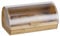 Relaxdays Panera con Tapa Corredera Transparente, Bambú, Beige, 19 x 38 x 26 cm, Madera, 26x38x19 cm