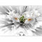 murando - Papier peint panoramique nature 350x256 cm - Revêtement mural décoration pour chambre salon - Design unique et moderne - Marron vert jaune gris - Plantes fleurs abstraites b-C-0213-a-a