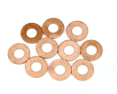 X AUTOHAUX 10Stk. Kupferscheibe Dichtring 10x20x1,5mm Für Auto