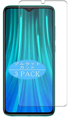 VacFun 3 Piezas Filtro Luz Azul Protector de Pantalla Compatible con XIAOMI REDMI Note 8 Pro, Screen Protector Película Protectora (Not Cristal Templado) Anti Blue Light Filter New Version