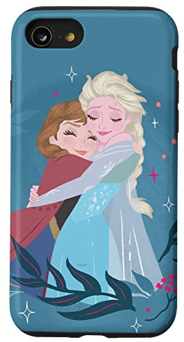 iPhone SE (2020) / 7 / 8 Disney Frozen Anna and Elsa Sister Hug Slate Blue Case