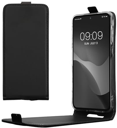 kwmobile Schutzhülle kompatibel mit Samsung Galaxy A35 - Hülle Handy - Flip Case Handyhülle Schwarz