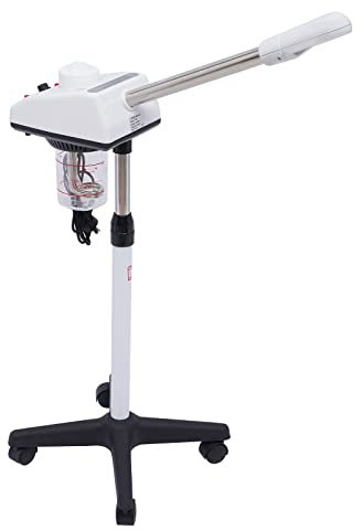 HOARLICN Evaporatore per sauna facciale, 220 V, vaporizzatore digitale Vapozon, ozono, ozono, vaporizzatore a vapore, attrezzatura per la cura della pelle, altezza regolabile
