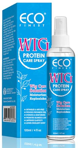 AKBAN Spray de soin des cheveux pour perruques synthétiques et naturelles, lisse et frisottis, hydrate et hydrate, prolonge la durée de vie de votre perruque