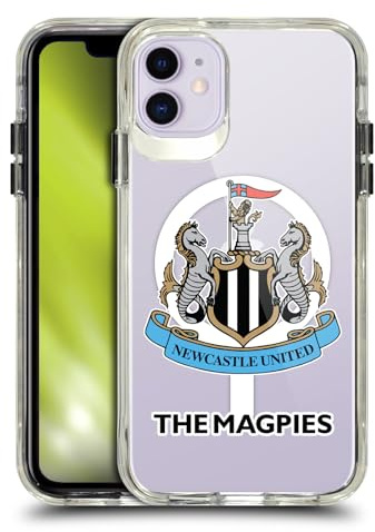 Head Case Designs Officially Licensed Newcastle United Football Club The Magpies Oversized Logo Icon Shockproof Bumper Case [Military Grade Protection] Compatible with and Compatible with MagSafe