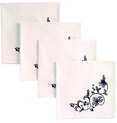 Spode - Napkin Set, Stylish Home Decor, Set of 4 (Portofino Blue)