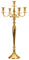 DAFLOXX Kerzenleuchter Gold 80cm 5 flammig Metall Kerzenständer Antik Barock