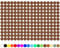 100 Stück Klebepunkte Punkte Kreise Aufkleber Punkt Inventur Folie Markierung K018 (080 Braun, 5mm)