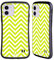 Head Case Designs Lime Green Neon Zigzag Hybrid Case Compatible With Apple iPhone 11