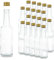 20 Glasflaschen 250ml mit PP28 Schraubverschluss Gold – leere Flaschen zum Befüllen, z.B. Weinflaschen, Schnapsflaschen, Likörflaschen