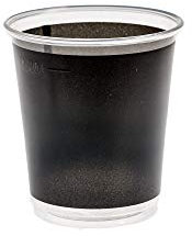 MAQA 30 pz Bicchieri cocktail colorati 250 cc bicchieri kristal 100% riciclabili bicchieri birra e acqua bicchiere rigido asporto 1/Nero
