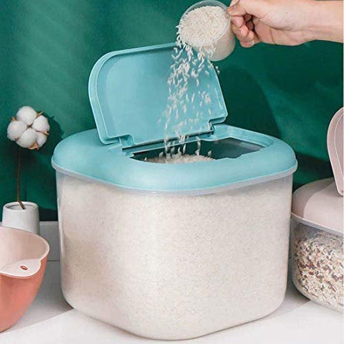 MAJOZ0 Rice Storage Container 10KG,Kitchen Rice Storage Box, Rice Box Storage Flour Storage Container Large with Measuring Cup