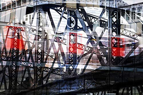 Hochwertige Fototapete - Hamburg Collage I Vlies-Fototapete (Kleistertapete) (400 x 266 cm) - Made in Germany