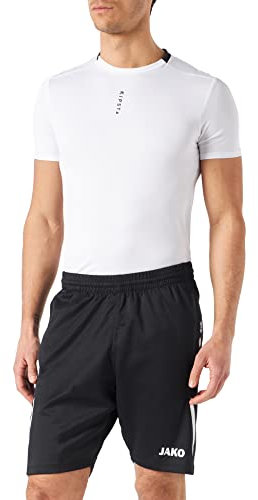 JAKO Herren Trainingsshorts Challenge, Schwarz/Weiß, XXL