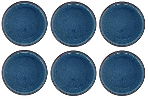 Villeroy & Boch Crafted Denim 6er Set Frühstücksteller blau D. 21cm Porzellan