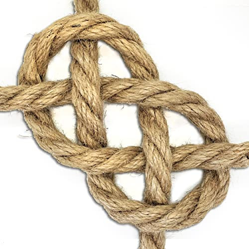 Wohnkult 3-100 m Juteseil Ø 6-32 mm Tauwerk Gartenseil Schnur Leine Trosse Dekoration (5, Ø 20 mm)