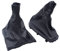 SHLPDFM Schaltsack Schaltmanschette + Handbremsmanschette Echtleder Schwarz für Opel ASTRA H 2004-2010