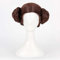 Dagua Anime Cosplay Perücke，Princess Leia Perücke，Short Brown Perücke，Mit Kostenloser Perückenkappe，für Party Alltag Halloween Perücke Cosplay