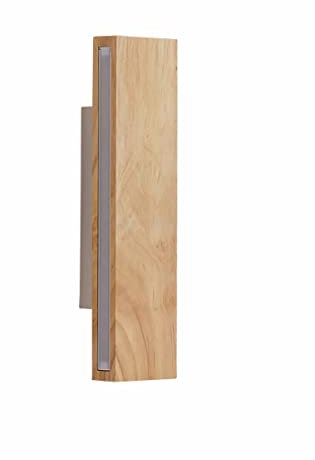 ACMHNC LED Wandleuchte Holz Innen Wandlampe Vintage Nachtlampe 3000K Warmweiß Up & Down Leuchte Flurlampe Wand Dekorative Wohnzimmer Gang Korridor Treppenhaus Balkon Wandbeleuchtung (52cm)