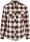Urban Classics Ladies Turnup Checked Flanell Shirt Chemise, Pink/Brown, L Femme