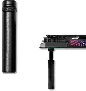Support Carte Graphique GPU,Titulaire de la Carte vidéo,Support Carte Graphique GPU,Support Carte Ajustable, Support de Aluminium Anodisé Aérospatiale pour Maintenir la Carte Graphique en Place