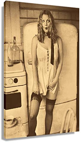 Enartly Leinwand Bilder Drew Barrymores Poster und Wandkunst Modernes Familienschlafzimmer Dekor 30x50cm Kein Rahmen