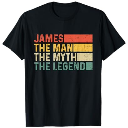 James The Man The Myth The Legend Vintage Gift for James T-Shirt