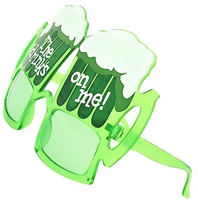 ABOOFAN St. Patrick's Day Party Accessory Beer Mug Style Sunglasses for Pub Carnival Wedding Event Supplies