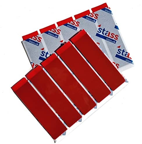 10x Number Plate Sticky Pads, Heavy Duty, Double Sided Self Adhesive Stickers for Car, Motorbike, Van, Caravan (Grey, 10pcs)
