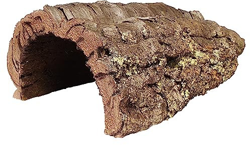 Dehner Terra Terrariendeko, Korkröhre, Größe M, ca. Ø 20-25 cm, Breite 25-35 cm, Naturkork, braun/beige