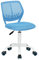 HOMYLIN Moderne Einstellbare Design Computer Sitz Schreibtisch Task Stuhl Drehbare Armlose Kinder Lernraum Home Office, BLAU