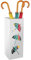 Porte-parapluie en métal sur pied – Porte-parapluie décoratif multifonction pour entrée, maison, hôtel, bureau (blanc)