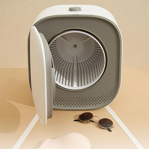 Mini secadora compacta de 150 W, mini secadora de ropa eléctrica, secado rápido y silencioso, calentamiento de mascarilla facial, control automático de temperatura, para ropa interior o artículos