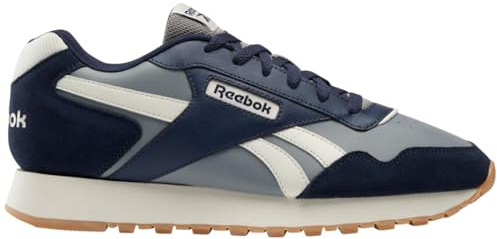Reebok Unisex Glide Sneaker,Grey 3 Chalk Vector Navy,40 EU