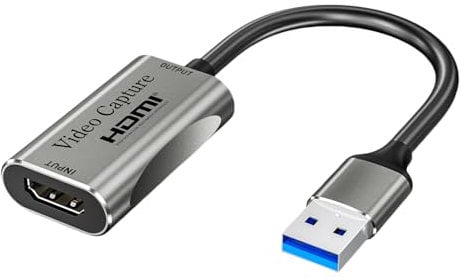 Video Capture Card,USB A or C 3.0 Capture Card,HDMI (Input 4K 60Hz) to USB Audio Video Recording (1080P 60Hz, 2K 30Hz) for Teaching,Broadcasting,Gaming,Streaming,Video Conference (SS-VCC1-2Ka)