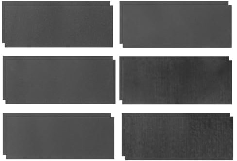 sourcing map 12pcs Sandpaper 400 600 800 1000 1200 1500 Grit 9 x 3.6 Inch Silicon Carbide Abrasive Wet Dry Sanding Sheets for Wood Finishing, Metal Sanding, Automotive Polishing