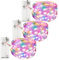 litogo 3 Pezzi Lucine Led Decorative a Batteria con Timer, 3M 30 LED Luci Albero di Natale a Batteria Impermeabile, Mini Filo Luci Led Batteria Decor per Interno, Matrimonio, multicolore