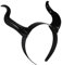 Artibetter Halloween Black Devil Horns Headband, Cosplay Horn Hair Hoop, Party Horns Headpiece, Large Horn Headband