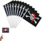 Piratenflagge,Piraten Flagge,Fahne mit Totenkopfdesign,Schädel Fahne,Schädel Flagge,für Piraten Party,Halloween Dekoration,Piraten-Cosplay,10 Stück,21 x 14 cm